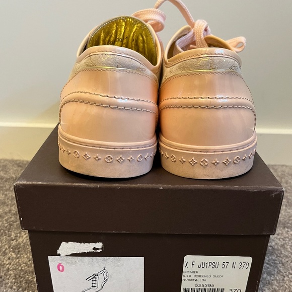 Louis Vuitton Patent Sneaker Pink Suede - Picture 5 of 7